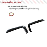 Car Front Bumper Canards Fog Lamp Cover Splitters Fins for BMW 4 Series F32 F33 F36 M Sport 2013 - 2018 Carbon Fiber / FRP