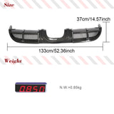 Carbon Fiber Car Rear Diffuser for Porsche 718 Boxster Cayman 2016-2019 2-Door Car Rear Bumper Cover Lower Lip Spoiler