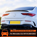 For Mercedes CLA W118 2020 2021 2022 2023 Rear Trunk  Lid Car Spoiler  Duck Tail Lip Wings External Adjustment Accessories Parts