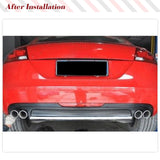 For Audi TT 8J MK2 2008 2009 2010 PU Matte Black Car Rear Bumper Lip Diffuser Spoiler Car Rear Bumper Racing Spoiler Body Kits