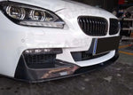 Front Bumper Lip Spoiler Splitters for BMW F06 F12 F13 M Sport 2012 - 2016 Carbon Fiber Bumper Chin Guard