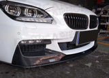 Front Bumper Lip Spoiler Splitters for BMW F06 F12 F13 M Sport 2012 - 2016 Carbon Fiber Bumper Chin Guard