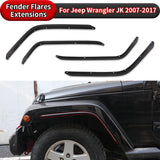 Front Rear Mudguard Fender Flares Extensions For Jeep Wrangler JK 2007-2017 J401 Car Splash Protector Protective Guard Mudflaps