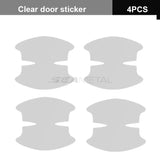 8PCS Universal Car Door Handle Bowl Scratch Protective Stickers Transparent Car Handle Anti-collision Protection Strip