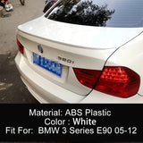 For BMW E90 M3 320i 318i 325i 330i ABS Carbon Black Rear Trunk Lid Car Spoiler Wing Boot Lip Ducktail Exterior Tuning Accessorie