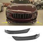 Carbon Fiber Car Front Bumper Lip Spoiler Splitters Car Front Racing Spoiler Body Kits for Maserati Levante SUV 2016-2019