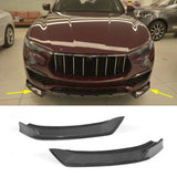 Carbon Fiber Car Front Bumper Lip Spoiler Splitters Car Front Racing Spoiler Body Kits for Maserati Levante SUV 2016-2019