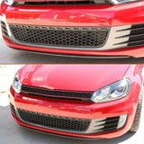 Car Front Bumper Lip Spoiler Splitters Aprons For Volkswagen VW Golf 6 MK6 GTI 2010 2011 2012 2013 Carbon Fiber / FRP Black