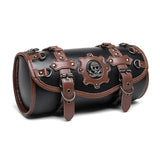 2025 New Motorcycle Saddlebag Front Handlebar Bag PU Leather Sissybar Storage Pouches Suitable for Tools&Essential, Daily