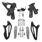 Motorcycle Front Driver Footpegs Footrest Pedals Bracket Set For Yamaha YZF R7 2022-2024