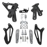 Motorcycle Front Driver Footpegs Footrest Pedals Bracket Set For Yamaha YZF R7 2022-2024