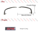 For Audi A5 Sline S5 2012 - 2016 Front Bumper Fog Lamp Canards Fins Vent Trims Splitters Carbon Fiber