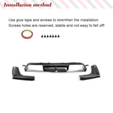 Car Rear Bumper Diffuser Lip Spoiler for BMW F80 M3 F82 F83 M4 Bumper 2014-2018 Sedan Carbon Fiber Car Rear Bumper Cover