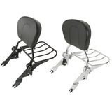 Detachable Backrest Sissy Bar Luggage Rack Fit For Harley Road Street Glide 2009-2023 Motorcycle Comfortable Pads