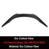 Dry Carbon Fiber Car Rear Trunk Boot Lip Spoiler Wing Lip For Toyota Supra A90 J29 2019-2023 Rear Roof Lip Spoiler Decoration