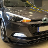 For Hyundai i20 MK2 Car Front Bumper Lip Spoiler Splitter Diffuser i20 GB TGDI MPI 2014-2020 Coupe Retrofit Bodykits Tuning