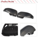 For Toyota Mark X Reiz 2010-2017 Car Rearview Side Mirror Cover Wing Cap Exterior Door Rear View Case Trim Carbon Fiber Caps