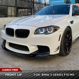 Carbon Fiber Car Front Bumper Lip Spoiler Car Front Bumper Racing Chin Lip Spoiler Fit for BMW 5 Series F10 M5 Sedan 2011-2016