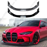 For BMW G80 M3 G82 M4 2021-2024 Competition Car Front Bumper Lip Spoiler Splitter Car Lip Lip Front Chin Splitter Covers