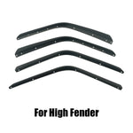 4PCS For Jeep Wrangler JL 2018-2023 Front Rear Car Wheel Fender Flares Arch Flaps Mudguard Splash Extensions Strips Trim