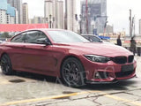 For F32 Carbon Fiber Front Lip Spoiler Chin Splitters for BMW 4 Series F32 F33 F36 M Sport 2014 -2018 Bumper Guard Car Styling