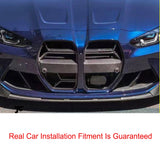 Front Bumper Grill Air Covers for BMW G80 M3 G82 G83 M4 2021 2022 Dry Carbon Fiber Front Bumper Grille Racing Grills With ACC