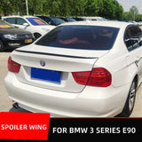 For BMW E90 M3 320i 318i 325i 330i ABS Carbon Black Rear Trunk Lid Car Spoiler Wing Boot Lip Ducktail Exterior Tuning Accessorie