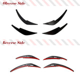 Dry Carbon Fiber Car Front Bumper Side Canards Splitter For Nissan 400Z RZ34 2023 Car Canards Valence Chin Car Tuning Splitters