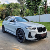 For Bmw X3 G01 X4 G02 Lci 3pcs Front Bumper Splitter Lip Spoiler Diffuser X3 X4 iX3 20i 20d 30i 30d 30e M40i M40d Bodykits 2021-