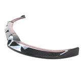 Car Front Bumper Lip Cover Trims For Mercedes Benz C-Class W205 C180 C250 C300 C400 2015 2016 2017 2018 Carbon Fiber Pattern ABS