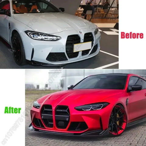 For BMW G80 M3 G82 M4 2021-2024 Competition Car Front Bumper Lip Spoiler Splitter Car Lip Lip Front Chin Splitter Covers