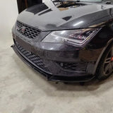 3Pcs Front Bumper Lip Spoiler Splitter Tuning For Seat Leon 3 MK3 MK3.5 5F 2012-2019 Diffuser Car Accessories ABS Gloss Black