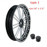 Motorcycle 18" 21" 23" 26" inch Front Wheel Rim Dual Disc with Hub For Harley Touring Road King Electra Street Glide 2008-2022