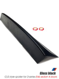 Carbon pattern CLS Style Rear Spoiler For BMW 3 -Series E46 Sedan 4Doors ABS Plastic Trunk Tuning Spoiler Lip M3 E46 Accessories