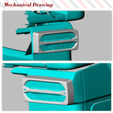 Dry Carbon Car Rear Tail Light Cover Trims For Mercedes-Benz G-Class W463 G500 G550 G55 G63 AMG 2004-2018