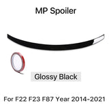 MP M4 PSM Style Rear Bumper Spoiler Lip for BMW 2 Series F22 F23 F87 2014-2021 Roof Trunk Wing Tail Top Wing Rear Wing