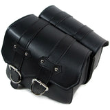 2 Pieces Universal PU Leather Motorcycle Saddle bags Cruiser Side Storage Tool Pouches for Harley Sportster XL1200 XL883
