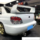 For Subaru Impreza WRX Sedan 6Th 7Th 8Th 9Th ST High -Kick Rear Deck Spoiler Lid Tail Fin Carbon Fiber With LED Lamp 2002-2007