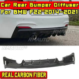 For BMW F22 2014-2021 Car Accessories BMW F22 Car Rear Bumper Lip Splitter Real Carbon Fiber MP Style Spoiler Splitter Body Kit