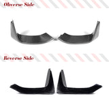 Real Carbon Fiber Front Bumper Canards for BMW 3 Series F80 M3 4 Series F82 F83 M4 2012 - 2018 Front Bumper Splitters FRP Black
