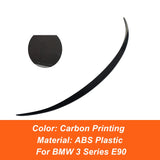 For BMW 3 Series 320i 325i 328i 330i 335i E90 2005-2012 M3 Style Rear Trunk Lid Ducktail Lip Car Spoiler Wings Accessories