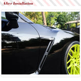 Fits For Nissan GTR R35 09-15 REAL Carbon Side Fender Air Vent Cover Fins Air Intake