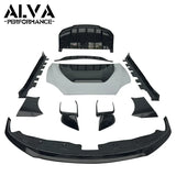 V Type Dry Carbon Fiber Rear Spoiler Rear Wing Duck Tail Aero Body Kit For Tesla Model S 2022-2024