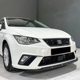Front Bumper Spoiler Lip Splitter Kit For Seat Ibiza Standard/FR MK5  2018+ Canard Spoiler Body Kit Gloss Black and Carbon Look