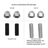Springer Handlebar Tree Adapter Converter 4.75" to 3.5" Riser For Harley Bikes Front End Clamp