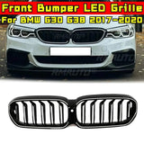 For G30 LED Grill Car Front Bumper Grill Body Kit Front Bumper LED Grille For BMW 5 Series G30 G38 2017-2020 Car Accessories