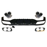 W213 E53 Diffuser Rear Bumper Diffuser For Mercedes E Class W213 Sedan Sport Body Kit 2016 2017 2018 2019