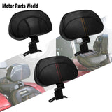 Motorcycle Front Driver Rider Backrest Adjustable Black Mounting Kit For Harley Touring Road King CVO Street Glide 2009-2022 21