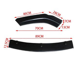 Front Bumper Lip Splitter Chin Guard Protector Cover for Audi A6 C8 2019-2023 Universal Front Blade Spoiler Diffuser Body Kit