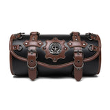 2025 New Motorcycle Saddlebag Front Handlebar Bag PU Leather Sissybar Storage Pouches Suitable for Tools&Essential, Daily